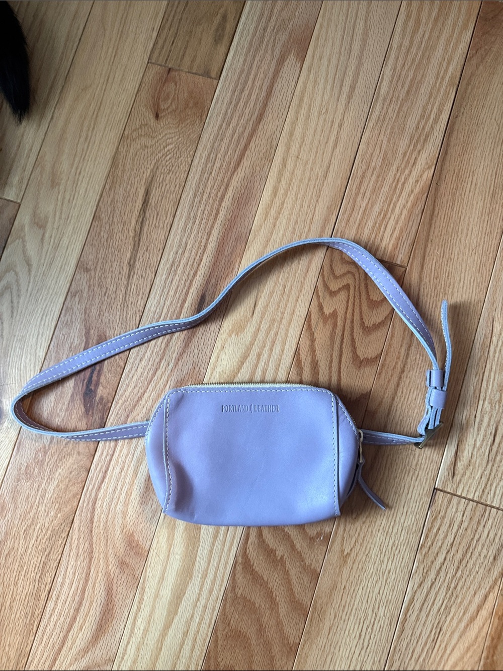 Portland Leather Lavender Crossbody Belt Bag